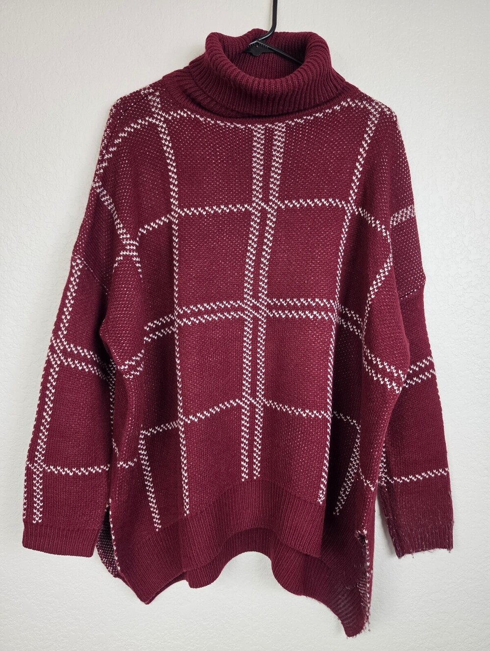 Anthropologie Jodifl Burgundy Turtleneck Sweater Small